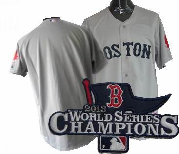 Boston Red Sox blank Road Jersey gray 2013 World Series Champions ptach
