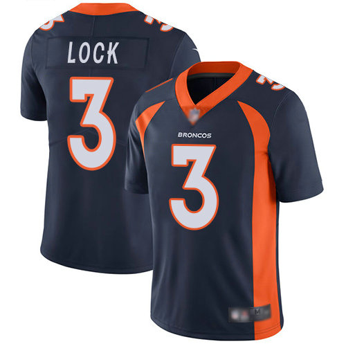 Broncos #3 Drew Lock Blue Alternate Youth Stitched Football Vapor Untouchable Limited Jersey