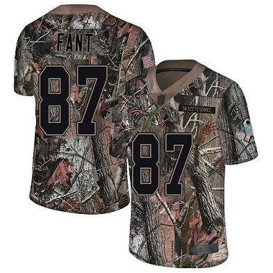 Broncos #87 Noah Fant Camo Men's Stitched Football Limited Rush Realtree Jersey