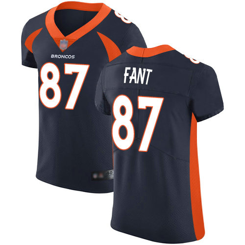 Broncos #87 Noah Fant Navy Blue Alternate Men's Stitched Football Vapor Untouchable Elite Jersey