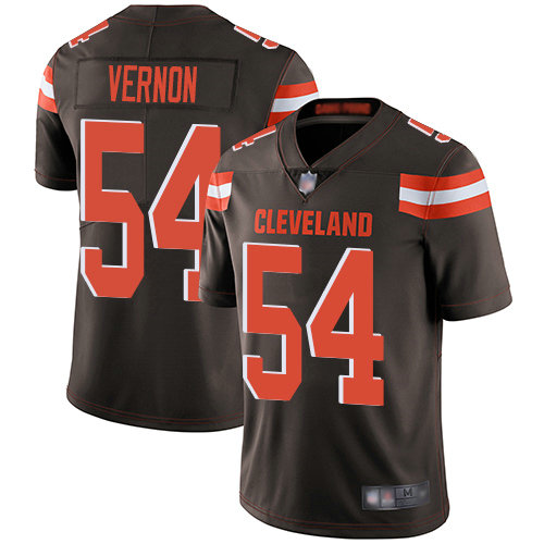Browns #54 Olivier Vernon Brown Team Color Men's Stitched Football Vapor Untouchable Limited Jersey
