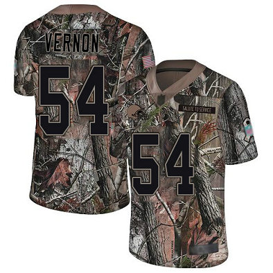 Browns #54 Olivier Vernon Camo Men's Stitched Football Limited Rush Realtree Jersey