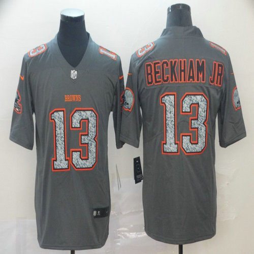 Browns 13 Odell Beckham Jr. Gray Camo Vapor Untouchable Limited Jersey