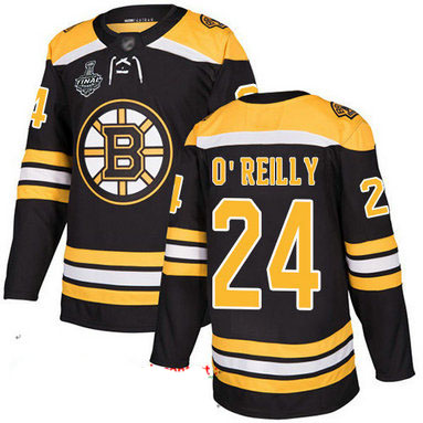 Bruins #24 Terry O'Reilly Black Home Authentic Stanley Cup Final Bound Stitched Hockey Jersey
