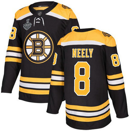 Bruins #8 Cam Neely Black Home Authentic Stanley Cup Final Bound Stitched Hockey Jersey - 副本