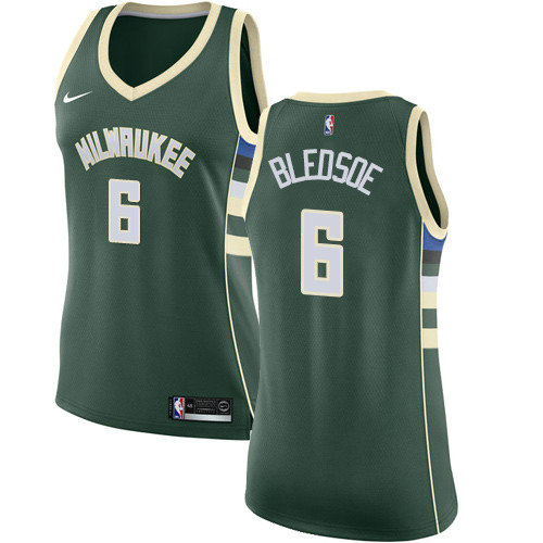 Bucks #6 Eric Bledsoe Green Women's Basketball Swingman Icon Edition Jersey