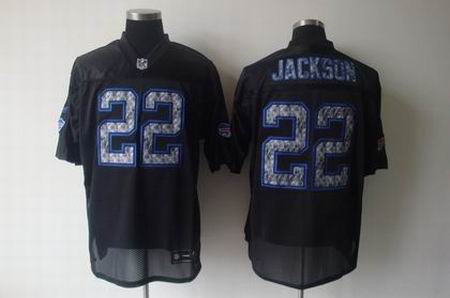 Buffalo Bills #22 Fred Jackson BLACK SIDELINE UNITED jersey