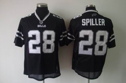 Buffalo Bills #28 C.J. Spiller full black Jersey
