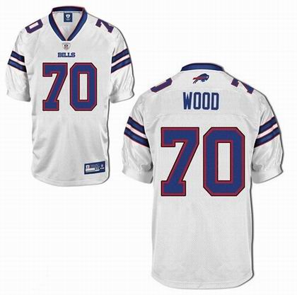 Buffalo Bills #70 Eric Wood white jersey