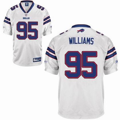 Buffalo Bills #95 K WILLIAMS jerseys white