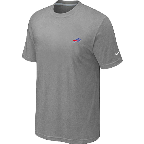 Buffalo Bills  Chest embroidered logo  T-Shirt Grey