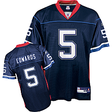 Buffalo Bills 5# Trent Edwards dark blue Jersey
