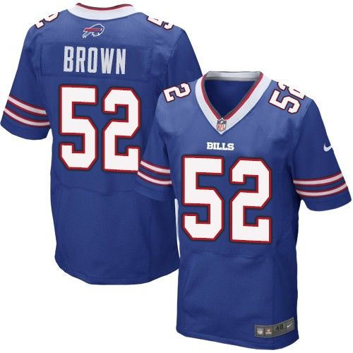Buffalo Bills 52 Preston Brown Royal Blue Team Color Nike NFL New Elite Jersey