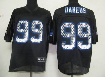 Buffalo Bills 99# Marcell Dareus BLACK SIDELINE UNITED jersey