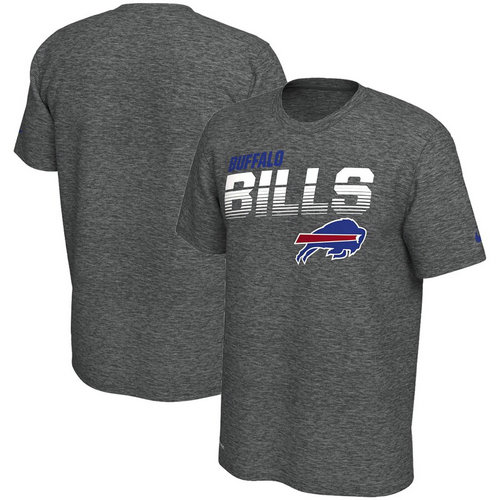 Buffalo Bills Nike Sideline Line Of Scrimmage Legend Performance T-Shirt Heathered Gray
