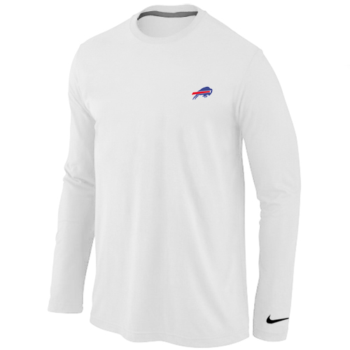Buffalo Bills Sideline Legend Authentic Logo Long Sleeve T-Shirt White