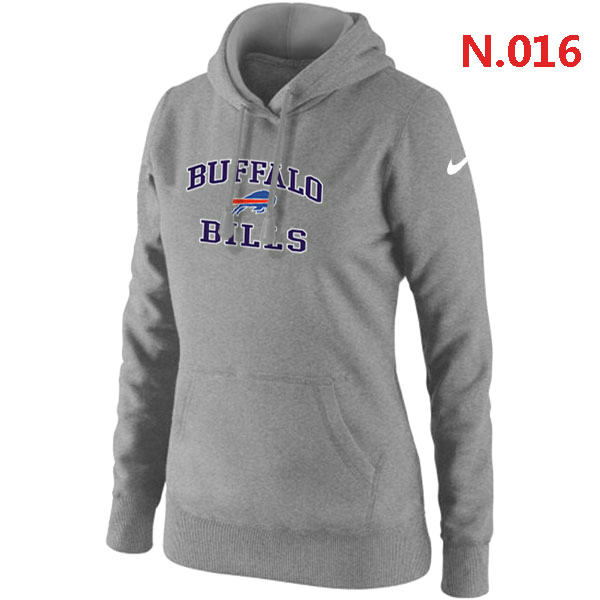 Buffalo Bills Women's Nike Heart & Soul Pullover Hoodie Light grey