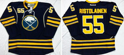 Buffalo Sabres 55 Rasmus Ristolainen Navy Blue Home NHL Jersey