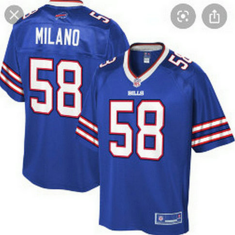 Buffalo bills #58 Milano Blue vapor limited jersey