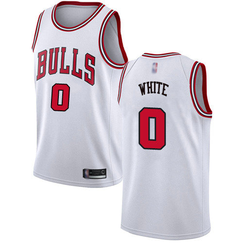 Bulls #0 Coby White White Basketball Swingman Association Edition Jersey