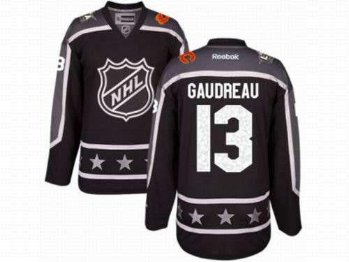 Calgary Flames #13 Johnny Gaudreau Black Pacific Division 2017 All-Star NHL Jersey
