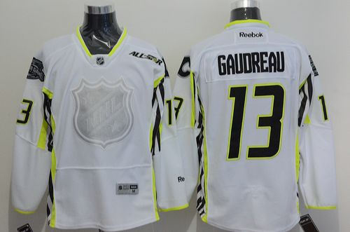 Calgary Flames 13 Johnny Gaudreau White 2015 All Star NHL Jersey