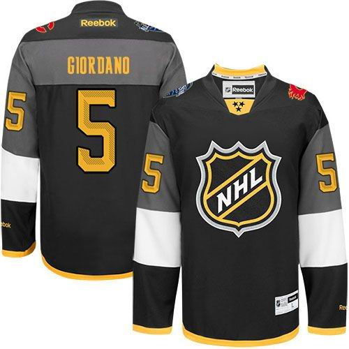 Calgary Flames 5 Mark Giordano Black 2016 All Star NHL Jersey
