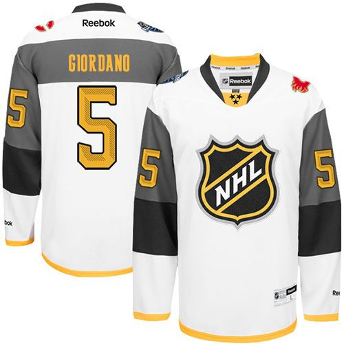Calgary Flames 5 Mark Giordano White 2016 All Star NHL Jersey