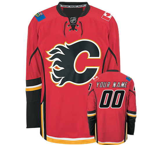 Calgary Flames Home Customized Hockey Jersey