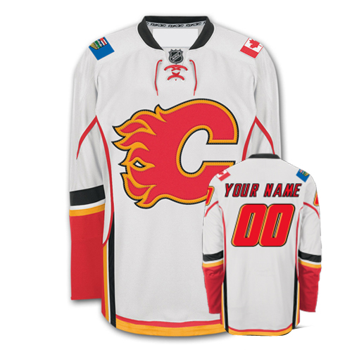 Calgary Flames Road Customized Hockey Jersey