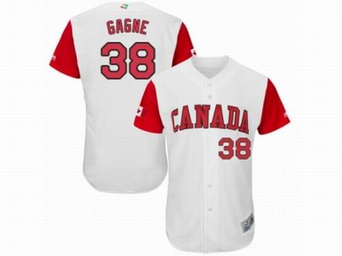 Canada Baseball Majestic #38 Eric Gagne White 2017 World Baseball Classic Team Jersey