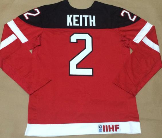 Canada Olympic 100th Anniversary 2 Duncan Keith Red Hockey Jerseys