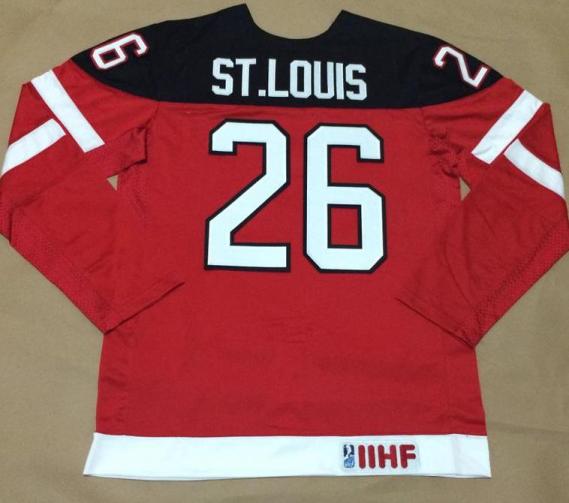 Canada Olympic 100th Anniversary 26 ST.Louis Red Hockey Jerseys