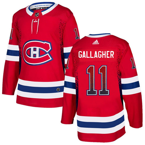 Canadiens 11 Brendan Gallagher Red Drift Fashion Adidas Jersey