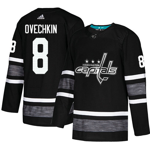 Capitals #8 Alex Ovechkin Black Authentic 2019 All-Star Stitched Hockey Jersey