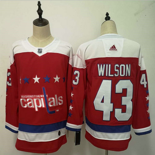 Capitals 43 Tom Wilson Red Adidas Jersey