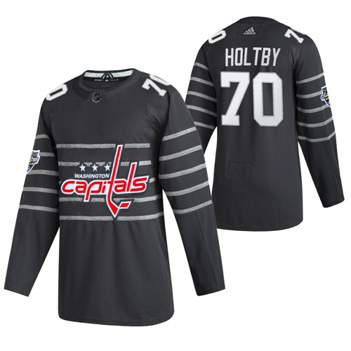Capitals 70 Braden Holtby Gray 2020 NHL All-Star Game Adidas Jersey