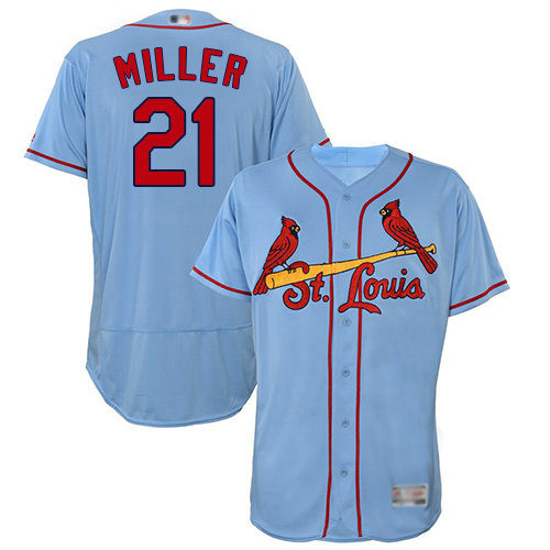 Cardinals #21 Andrew Miller Light Blue Flexbase Authentic Collection Stitched Baseball Jersey