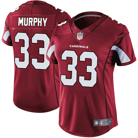 Cardinals #33 Byron Murphy Red Team Color Women's Stitched Football Vapor Untouchable Limited Jersey