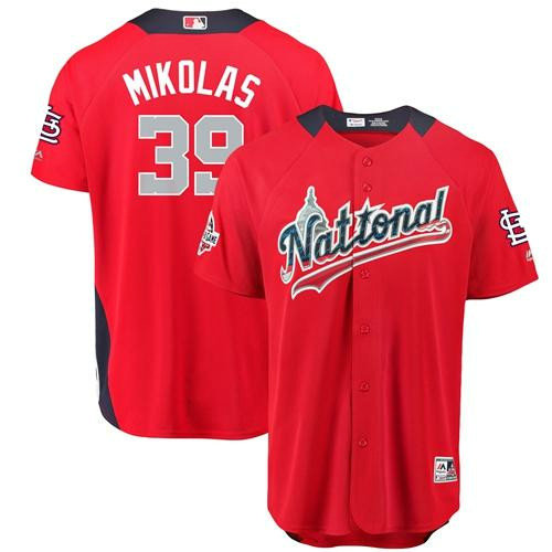 Cardinals #39 Miles Mikolas Red 2018 All-Star National League Stitched Baseball Jersey