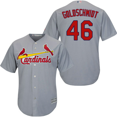Cardinals #46 Paul Goldschmidt Grey Cool Base Stitched Youth Baseball Jersey