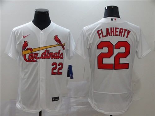 Cardinals 22 Jack Flaherty White 2020 Nike Flexbase Jersey