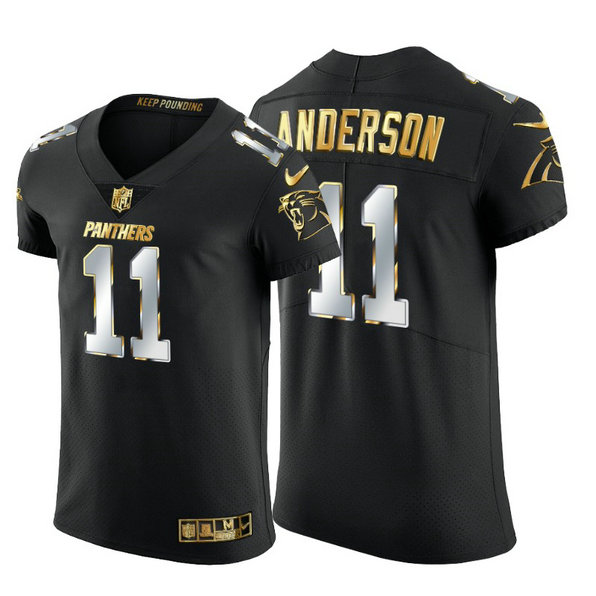 Carolina Panthers #11 Robby Anderson Men's Nike Black Edition Vapor Untouchable Elite NFL Jersey