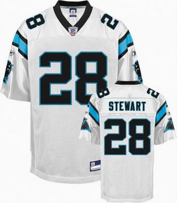 Carolina Panthers #28 Jonathan Stewart white jersey
