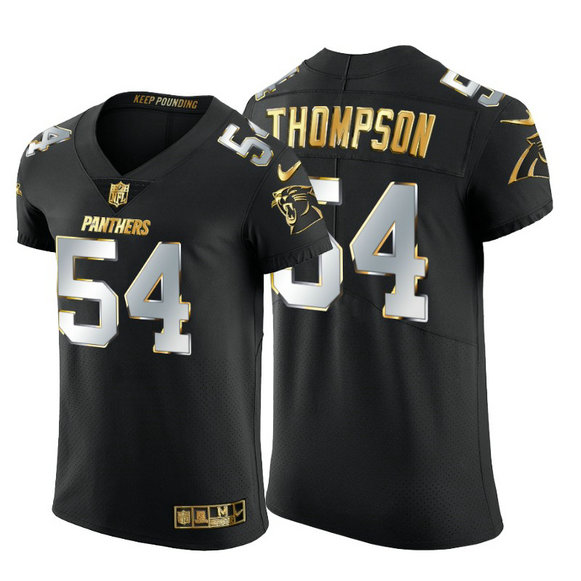 Carolina Panthers #54 Shaq Thompson Men's Nike Black Edition Vapor Untouchable Elite NFL Jersey
