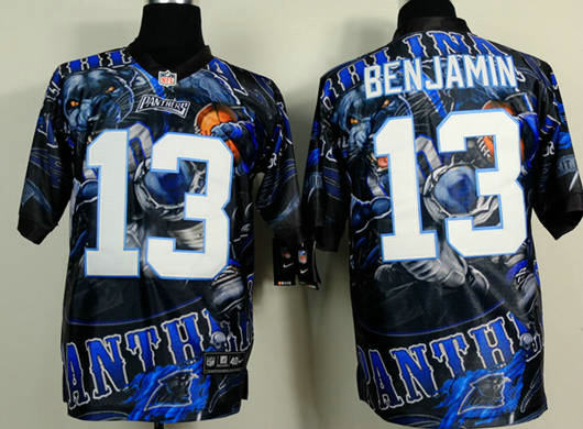 Carolina Panthers 13 Kelvin Benjamin Men Fanatical Version NFL Jerseys