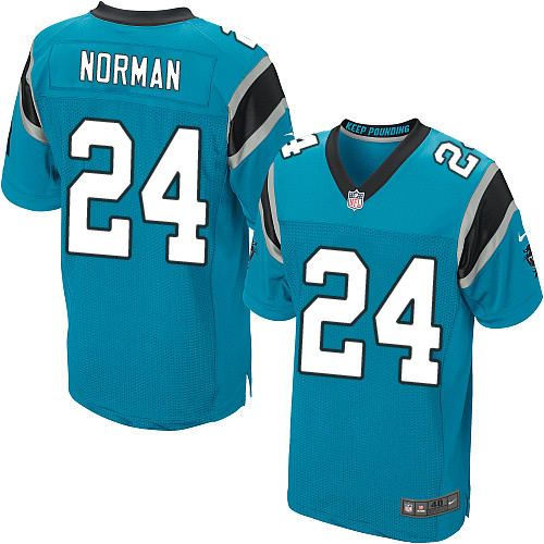 Carolina Panthers 24 Josh Norman Blue Alternate Nike NFL Elite Jersey