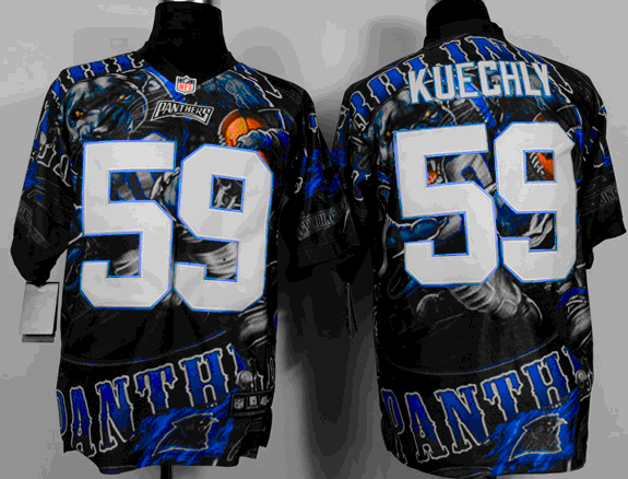 Carolina Panthers 59 Luke Kuechly Fanatical Version NFL Jerseys