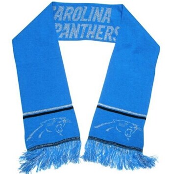 Carolina Panthers Blue Metallic Thread Scarf