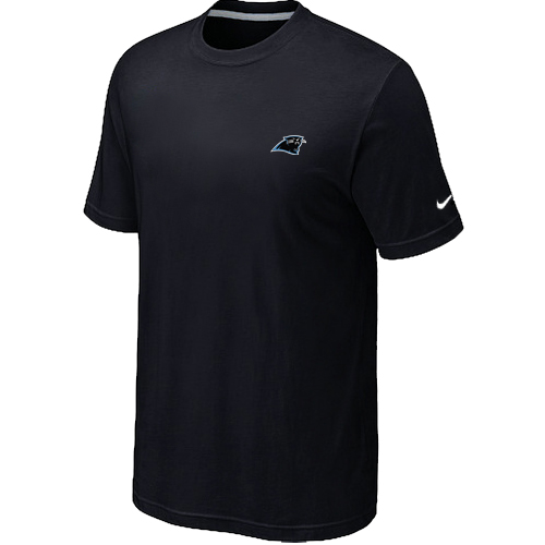 Carolina Panthers Chest embroidered logo T-Shirt Black